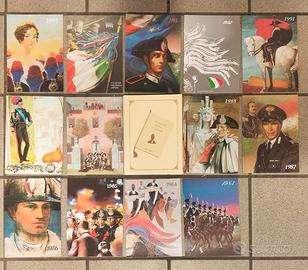 Cartoline calendari Carabinieri 1983-1995