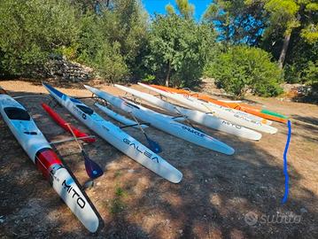 canoa outrigger oc1  surfski sea kayak