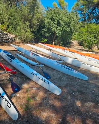 canoa outrigger oc1  surfski sea kayak