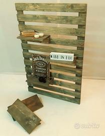 espositore legno parete attrezzata libreria negoz
