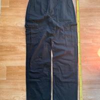 Pantaloni cargo neri Straight Jennyfer taglia 28