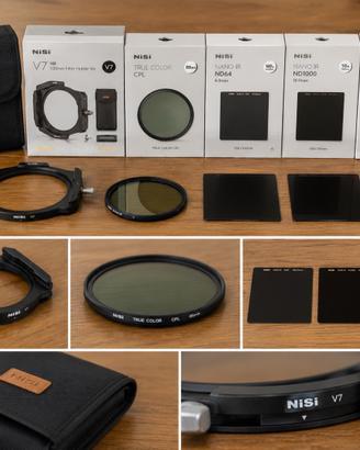 Kit NiSi V7 100mm + CPL + ND + GND