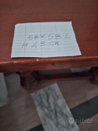 tavolino in legno di noce 