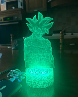 Lampada 3D Goku LED 16 Colori Nuova + Telecomando