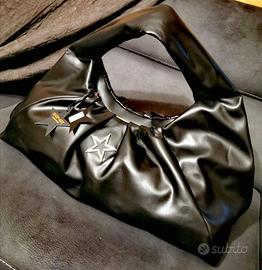 SHOP ART - Maxi BORSA A MANO in Ecopelle - NERO
