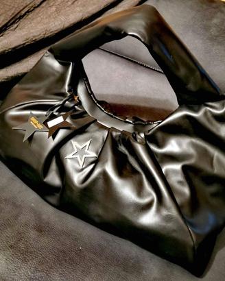 SHOP ART - Maxi BORSA A MANO in Ecopelle - NERO