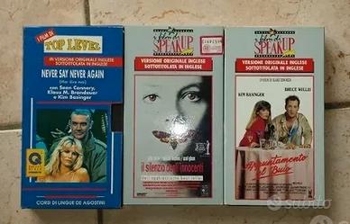 Vhs originali film in italiano e inglese