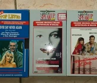 Vhs originali film in italiano e inglese