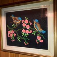 Quadro ricamato a mano