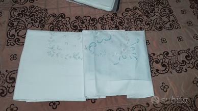 lenzuolo matrimoniale ricamato 