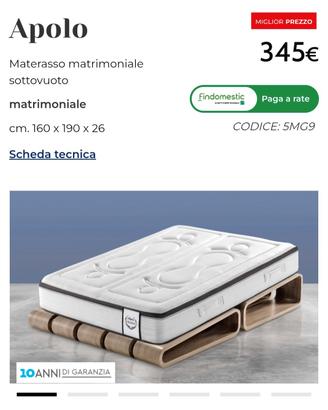 Materasso Apolo Mondo Convenienza