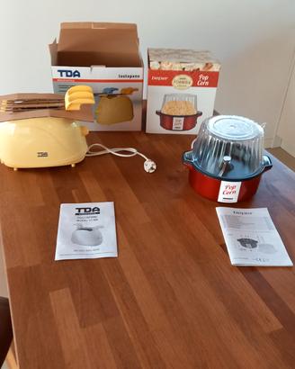 macchina popcorn, tostapane boiler scalda acqua.