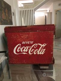 Cassetta vintage Coca Cola in legno