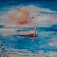 quadro su tela tema mare 24 x 18