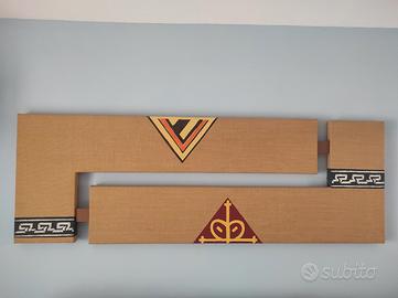 Quadro Canvas rivestito in juta 