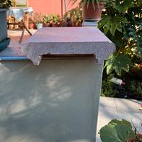 Copertine in graniglia rosa per esterni