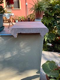 Copertine in graniglia rosa per esterni