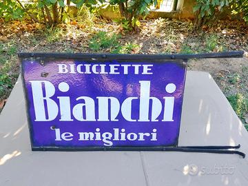 bici epoca Bianchi insegna smaltata 