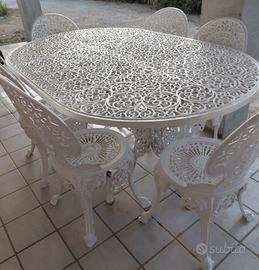 set giardino salotto FAIM alluminio vintage