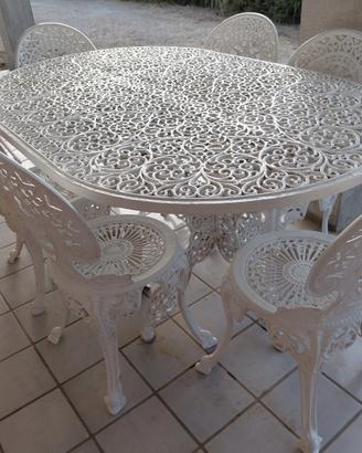 set giardino salotto FAIM alluminio vintage
