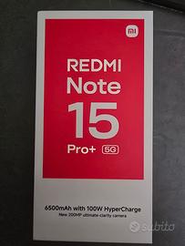 Cellulare Redmi Note 15 Pro+ 5G 12+512 G BLU NUOVO