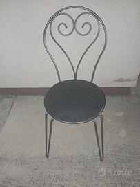 Sedie in ferro battuto 
