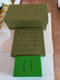 Scatole Gucci e Bottega Veneta 