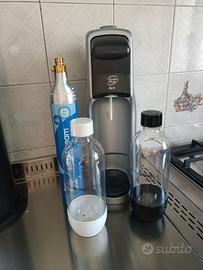gasatore acqua sodastreem +bombola+due bottiglie 