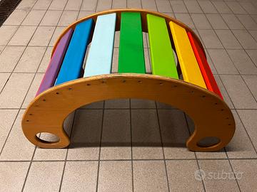Arco arrampicata rocker baby arcobaleno