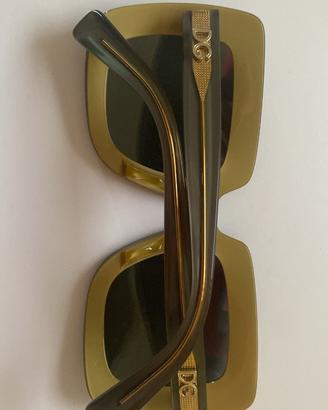 Occhiali Sole Dolce Gabbana Oversize Quadrati Fumo
