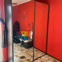 Armadio IKEA 2 ante scorrevoli con specchio-Wengè