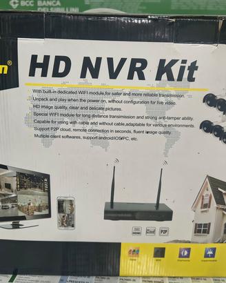 kit nvr con 8 telecamere wifi