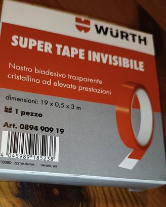 Nastro biadesivo trasparente Wurth