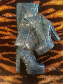 Stivali in pitone Roberto Cavalli