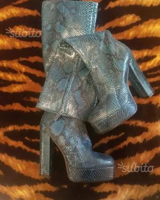 Stivali in pitone Roberto Cavalli