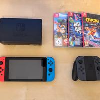 Nintendo Switch + Joy-Con extra, 3 giochi, RingFit