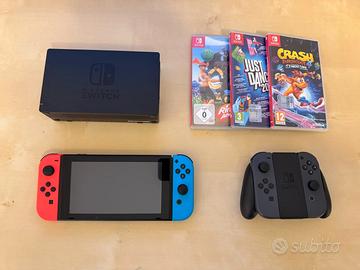 Nintendo Switch + Joy-Con extra, 3 giochi, RingFit