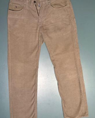 Pantaloni Velluto a Coste Tommy Hilfiger Beige - W