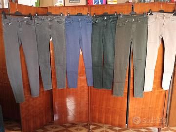 6 Pantaloni Donna vari colori