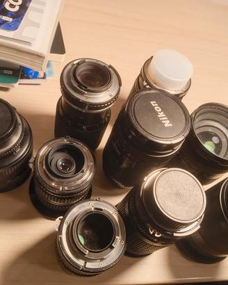 Collezione obiettivi Nikon 