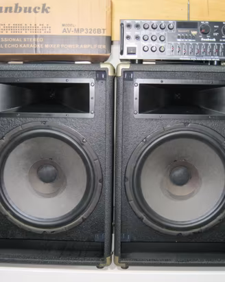 Casse vintage Paso PS75+ampl. Karaoke tutto a 149£