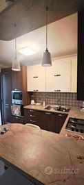 cucina moderna bicolore angolare 