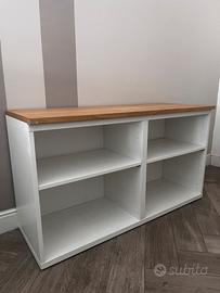 Mobile tv Ikea BESTÅ Bianco con pannello in legno
