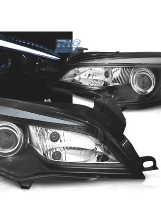 FARI PER OPEL ASTRA J 10-15 A TUBO LED NERO