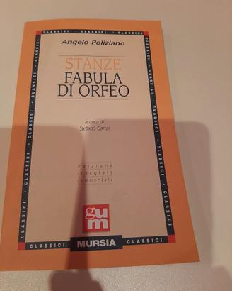Fabula di Orfeo STANZE