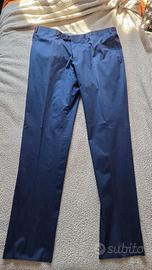 Pantaloni uomo blu canali taglia 58