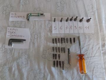 Set cacciavite con inserti + brugole .
