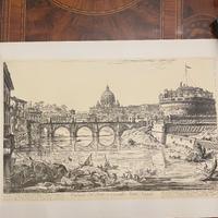 Coppia di stampe antiche di Piranesi – Roma