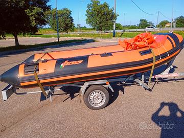 GOMMONE FORMENTI 4M ARANCIO + Motore + Carrello