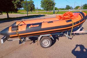 GOMMONE FORMENTI 4M ARANCIO + Motore + Carrello